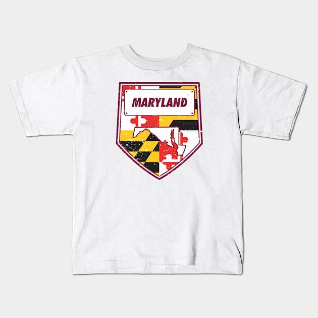 maryland Kids T-Shirt by DeekayGrafx